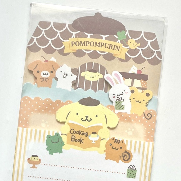 Sanrio Pompompurin kawaii memo pad with index tabs - Picture 7 of 16